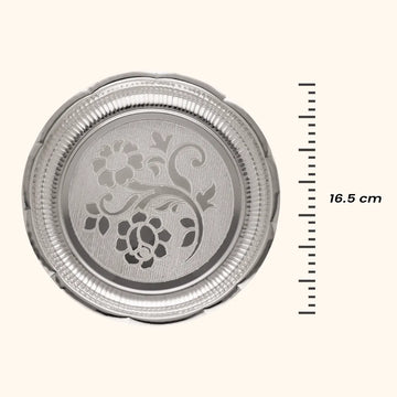 Traditional Silver Thali - Silver Utensils, Articles & Gift Items